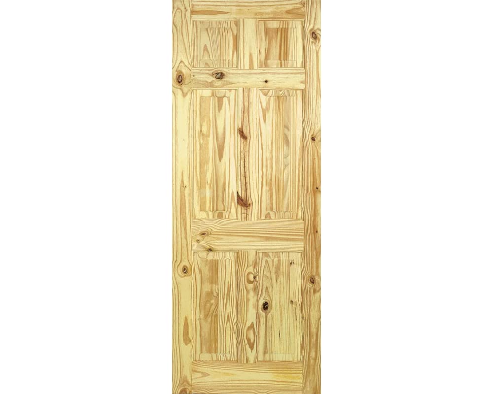Knotty Pine 6 Panel Door Knotty Pine 6 Panel Door