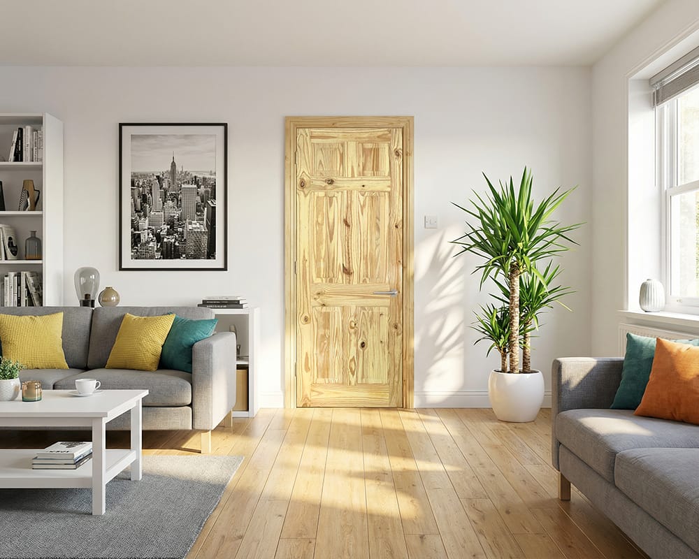 Knotty Pine 6 Panel Door Knotty Pine 6 Panel Door