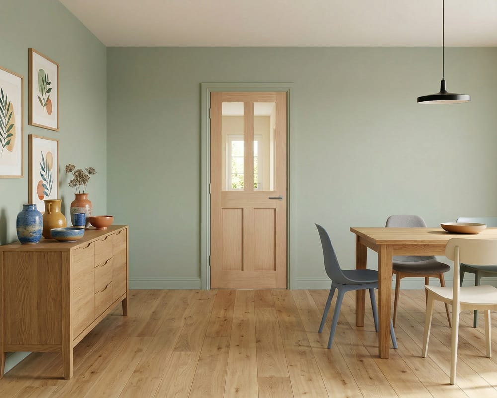 Oak London Glazed 2 Light Door Oak London Glazed 2 Light Door