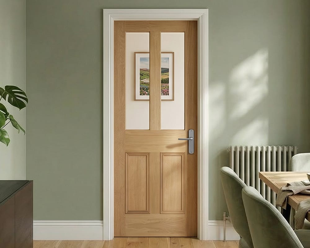 Oak Malton Unglazed 2 Light Door Oak Malton Unglazed 2 Light Door