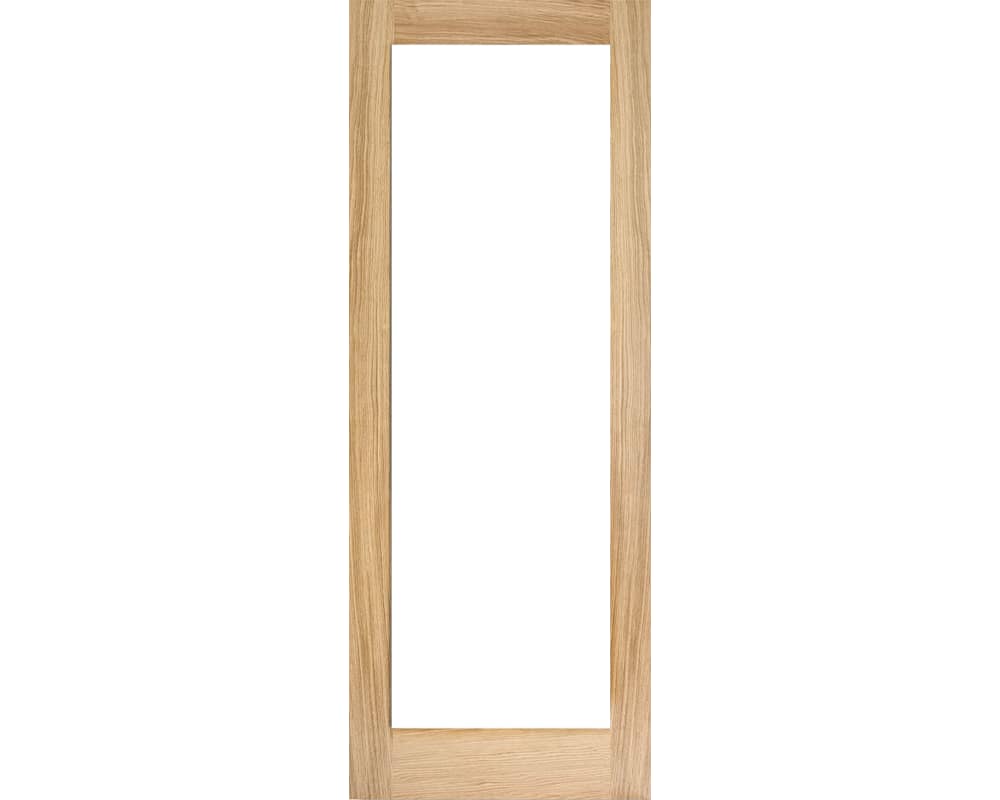 Oak Pattern 10 Glazed 1 Light Clear Door Oak Pattern 10 Glazed 1 Light Clear Door