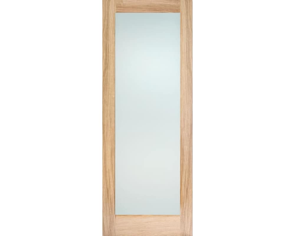 Oak Pattern 10 Glazed 1 Light Frosted Door Oak Pattern 10 Glazed 1 Light Frosted Door
