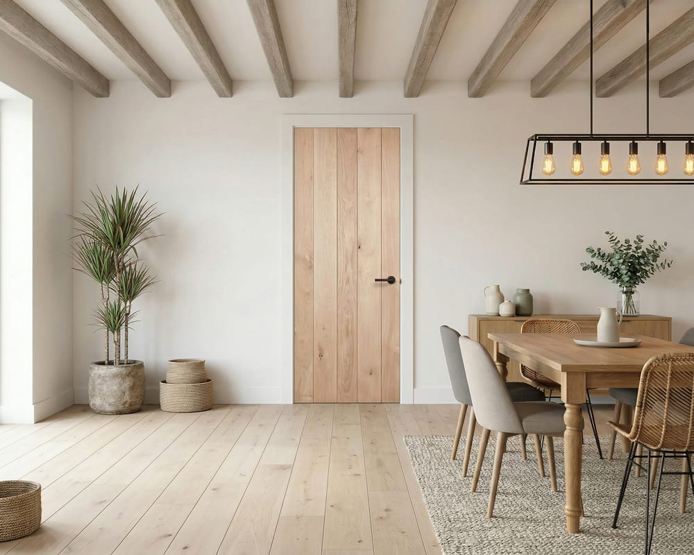 Oak Solid Oak Ledged Door Oak Solid Oak Ledged Door