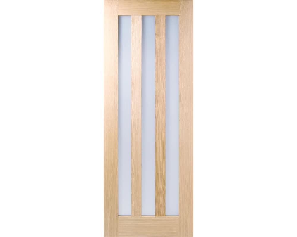 Oak Utah Glazed 3 Light Frosted Door Oak Utah Glazed 3 Light Frosted Door