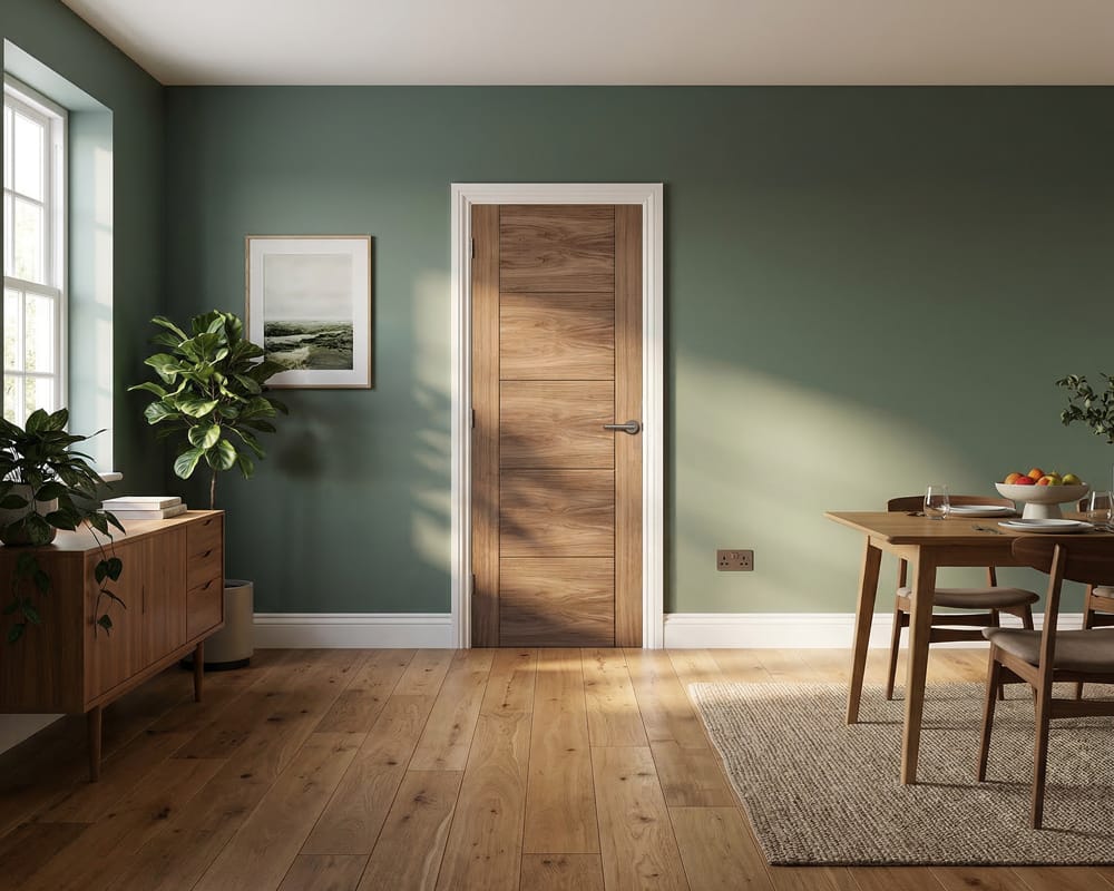 Walnut Vancouver 5 Panel Door Walnut Vancouver 5 Panel Door