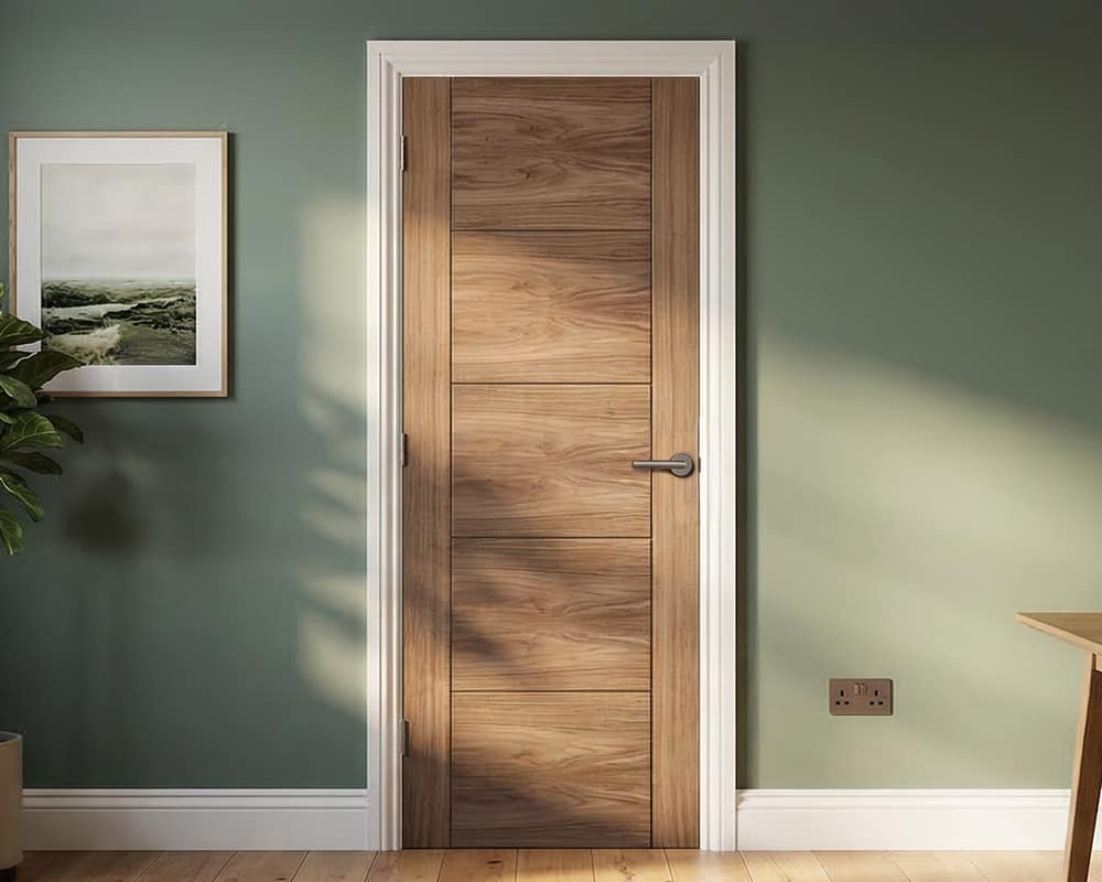 Walnut Vancouver 5 Panel Door Walnut Vancouver 5 Panel Door