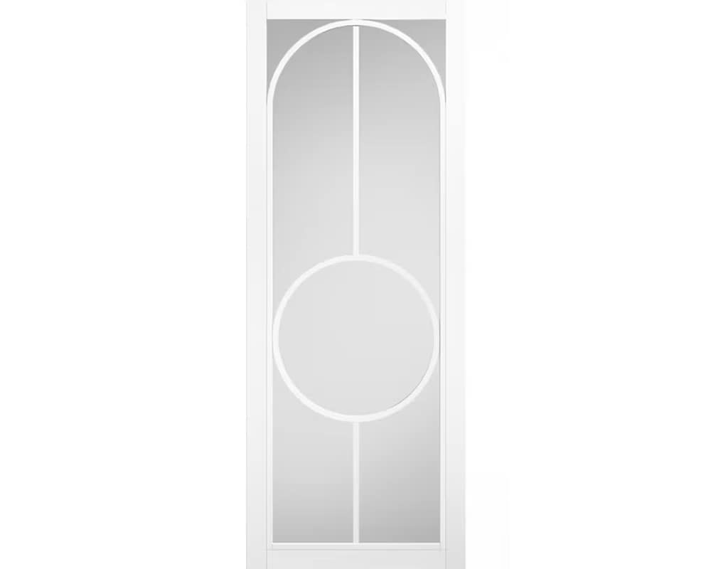 White Bowery Clear Glazed Door White Bowery Clear Glazed Door