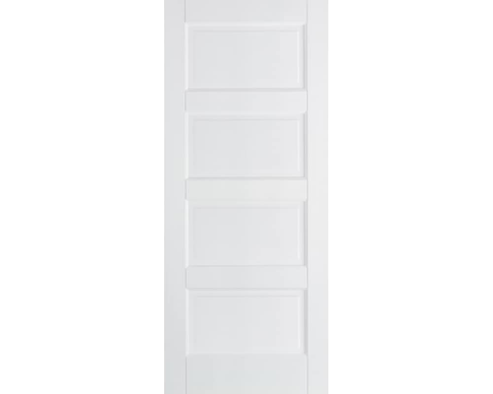 White Contemporary 4 Panel Door White Contemporary 4 Panel Door