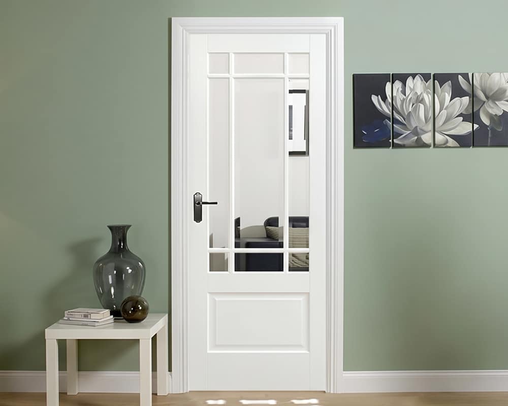 White Downham Glazed 9 Light Door White Downham Glazed 9 Light Door