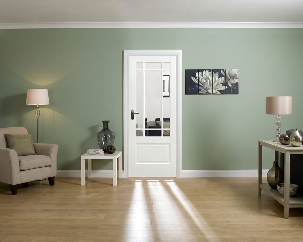 White Downham Glazed 9 Light Door White Downham Glazed 9 Light Door