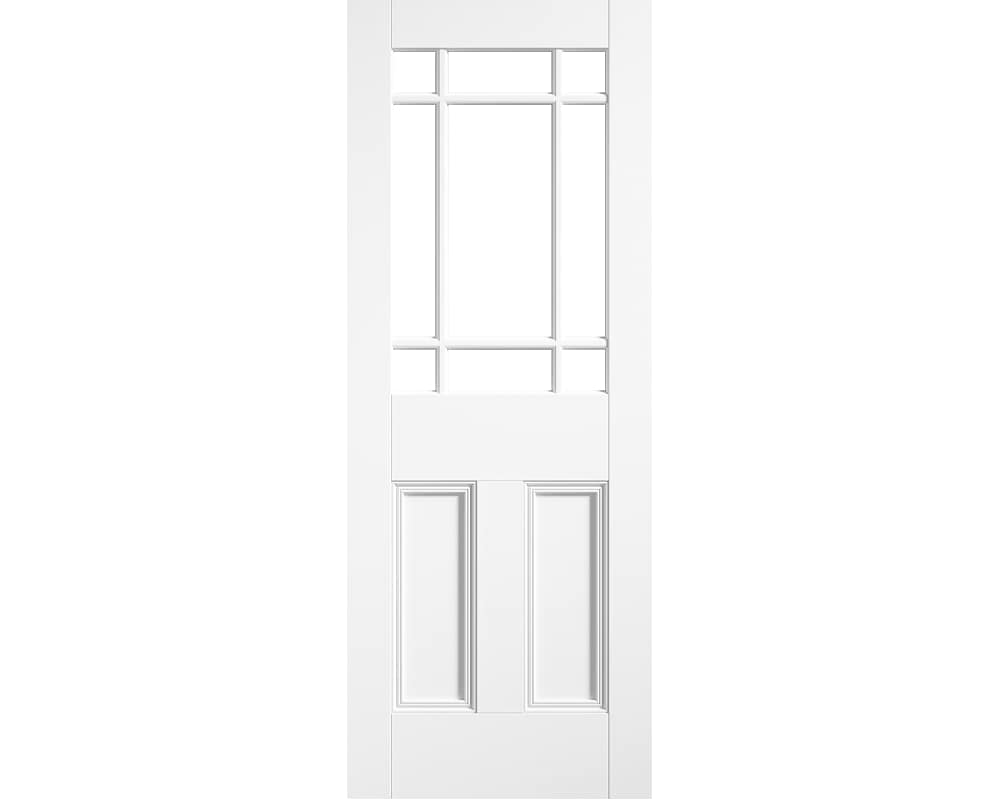 White Downham Unglazed 9 Light Door White Downham Unglazed 9 Light Door