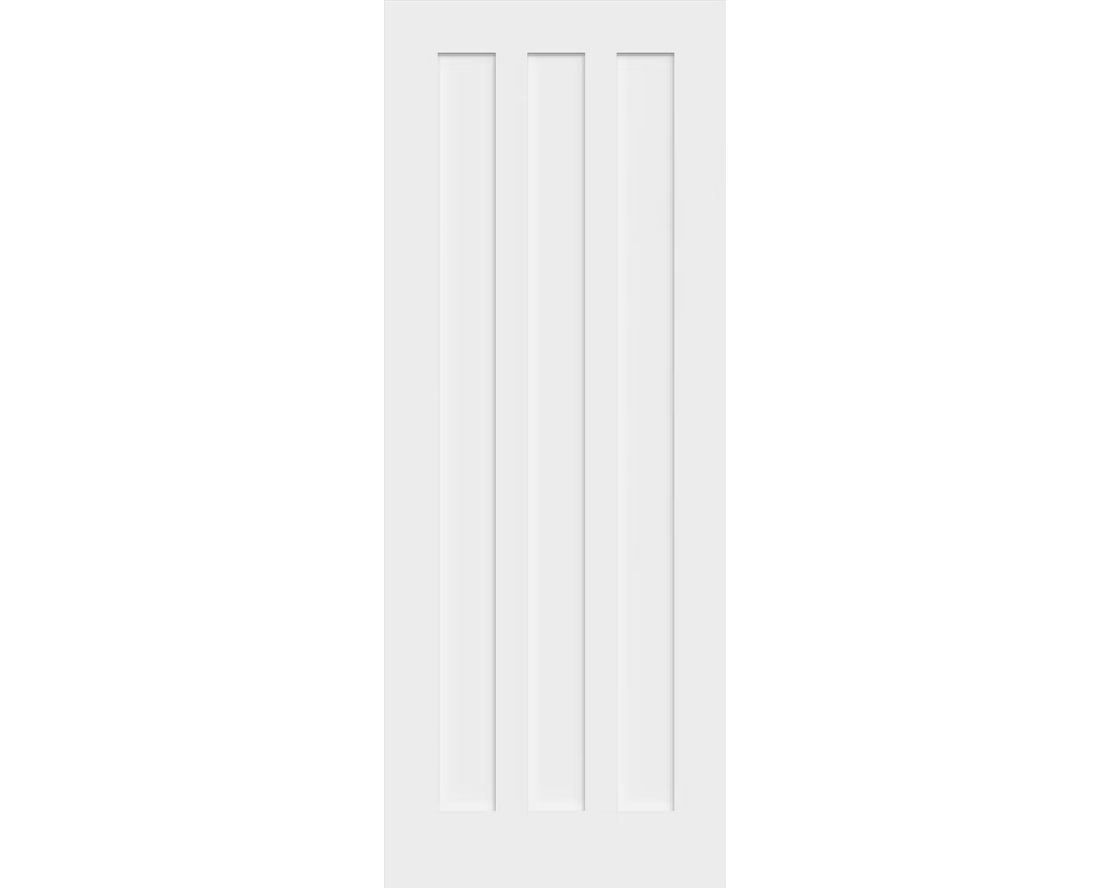 White Idaho 3 Panel Door White Idaho 3 Panel Door