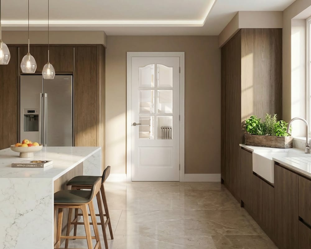 White Kent Glazed 6 Light Door White Kent Glazed 6 Light Door