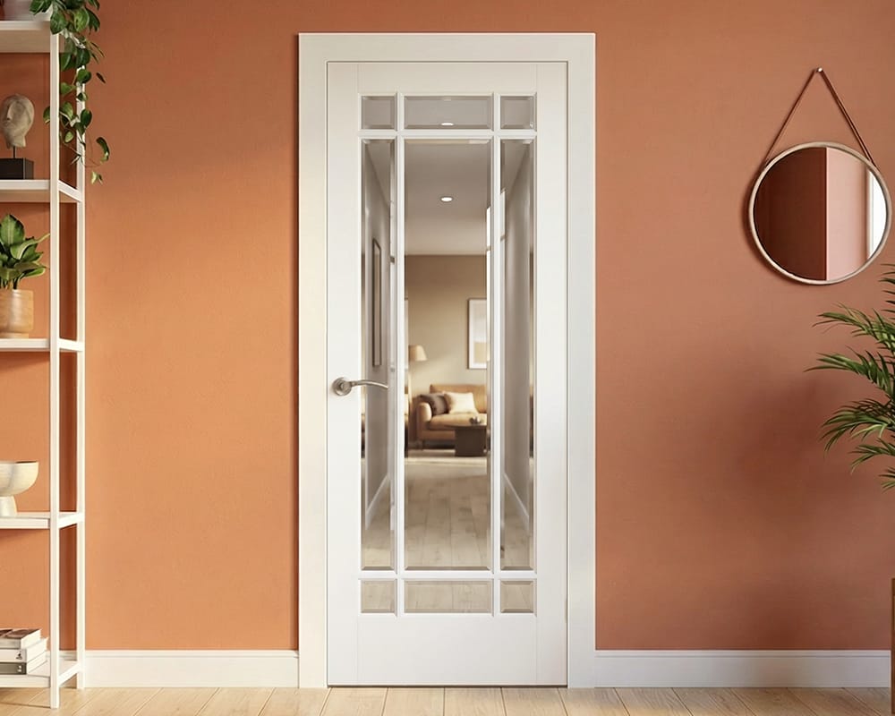 White Manhattan Glazed 9 Light Door White Manhattan Glazed 9 Light Door