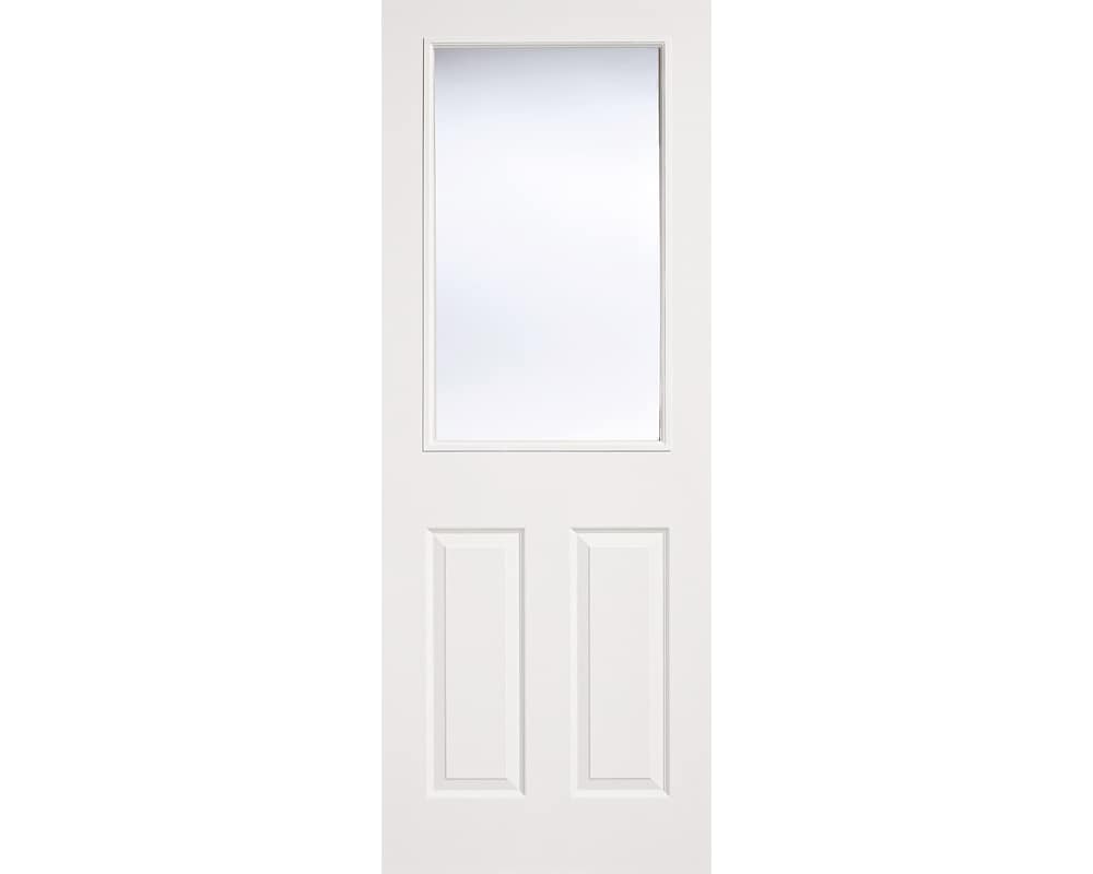 White Moulded Glazed 2 Panel-1 Light Door White Moulded Glazed 2 Panel-1 Light Door