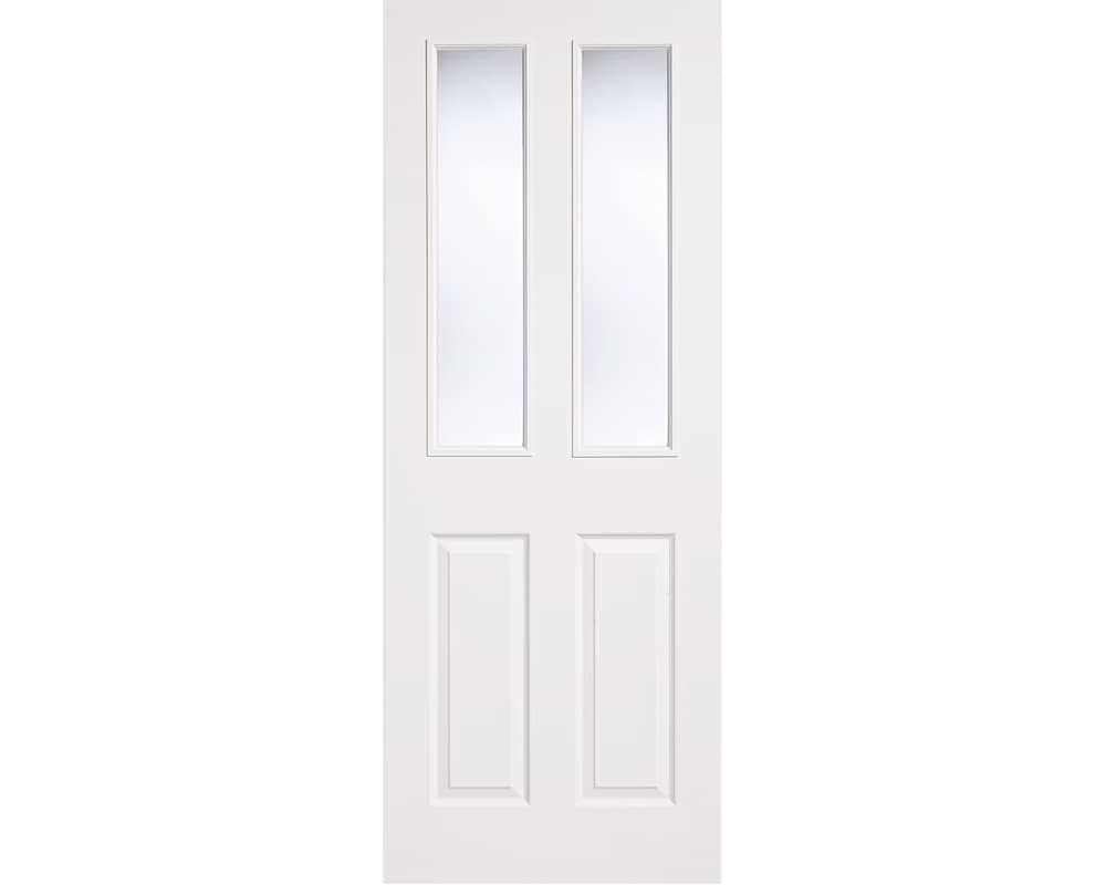 White Moulded Glazed 2 Panel-2 Light Door White Moulded Glazed 2 Panel-2 Light Door
