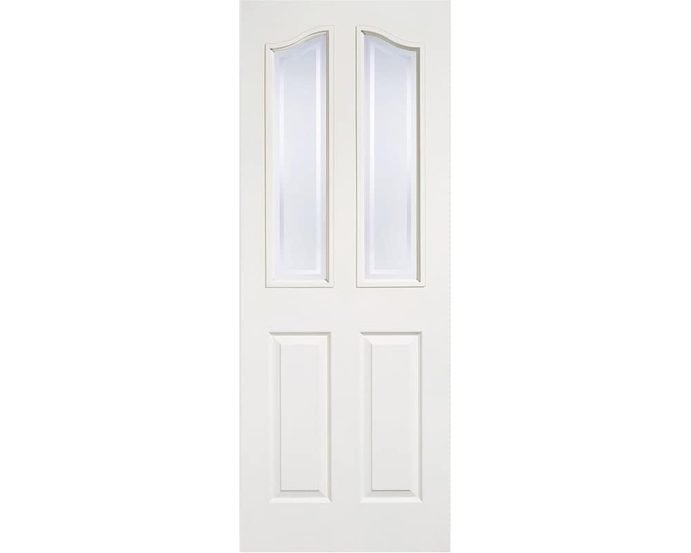 White Moulded Mayfair 2 Light Glazed Door White Moulded Mayfair 2 Light Glazed Door