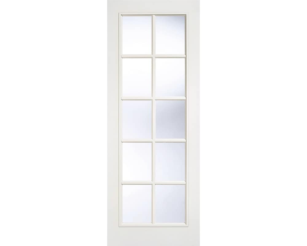 White Moulded SA 10 Light Glazed Door White Moulded SA 10 Light Glazed Door