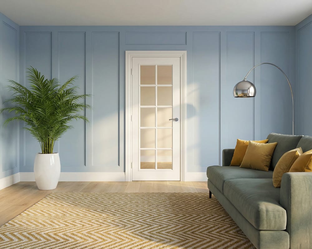 White Moulded SA 10 Light Glazed Door White Moulded SA 10 Light Glazed Door