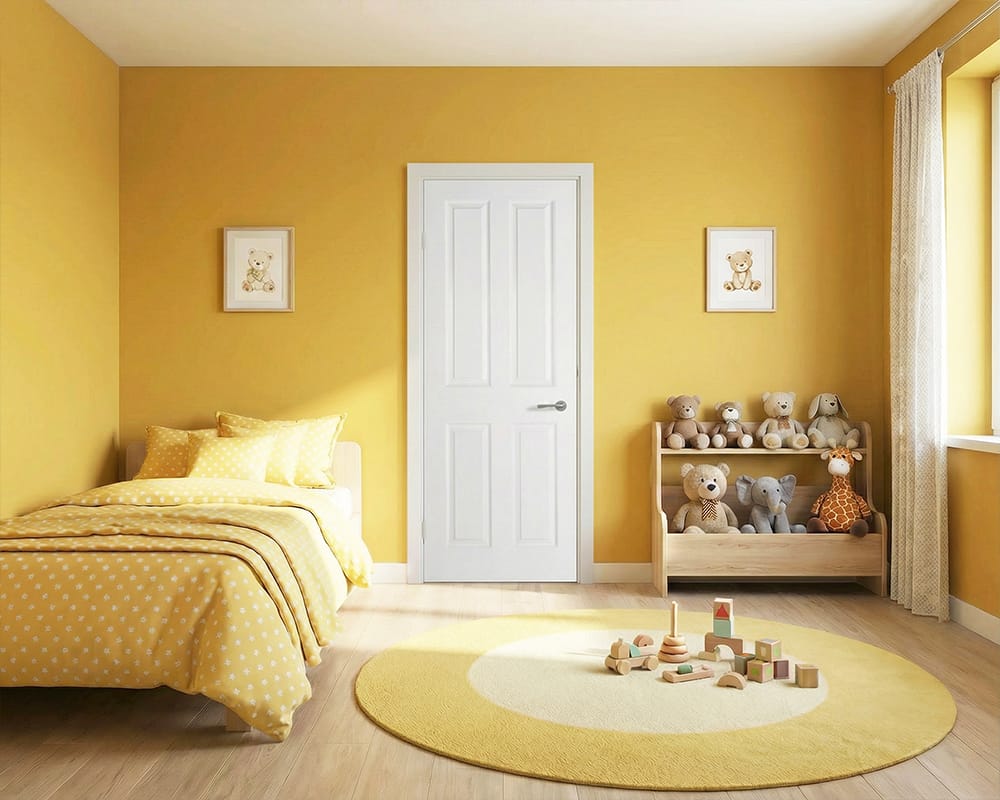 White Moulded Textured 4 Panel Door White Moulded Textured 4 Panel Door