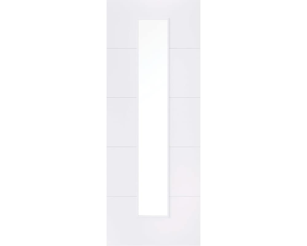 White Primed Santandor Glazed 1 Light Door