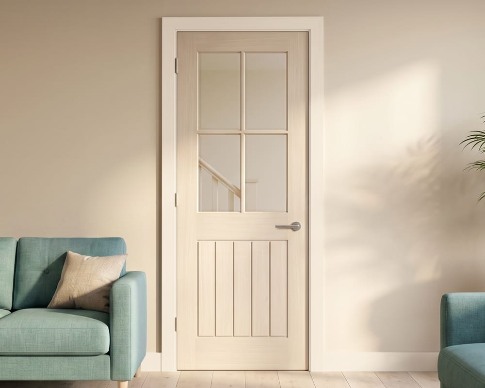 Blonde Oak Mexicano Glazed Door