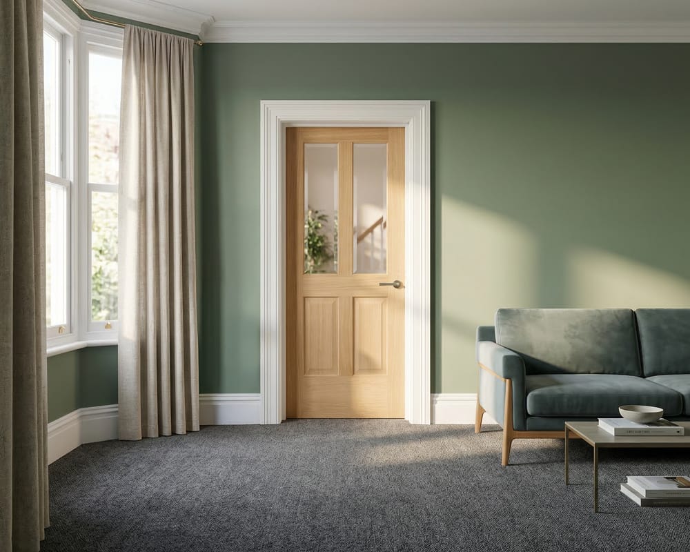 Oak Richmond Glazed 2 Light Door
