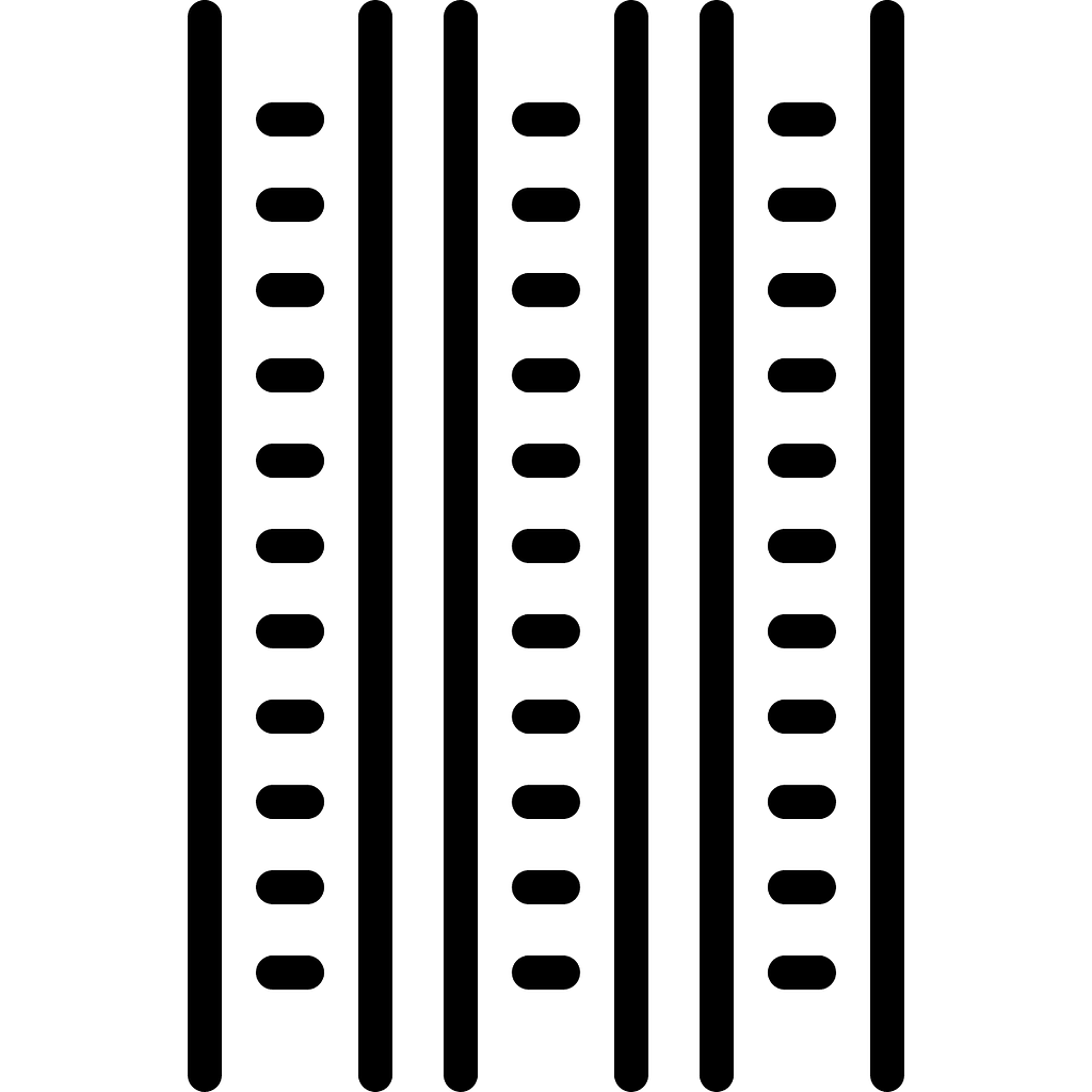 three vertical lines
