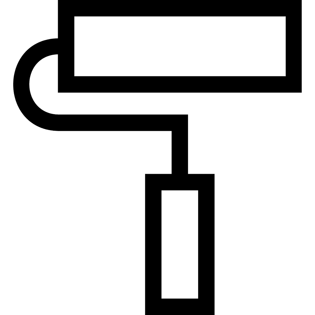 A paint roller