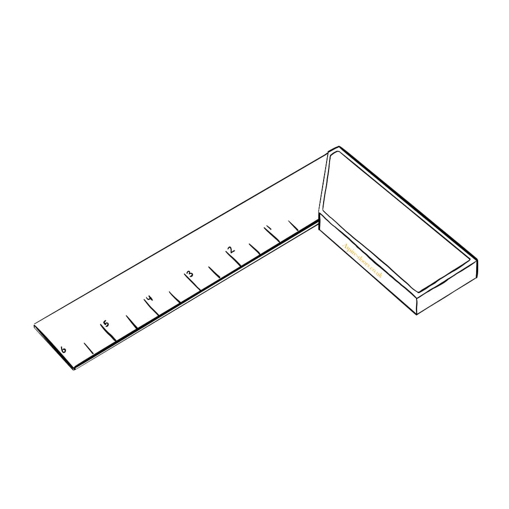 Square measure used for measuring french doors