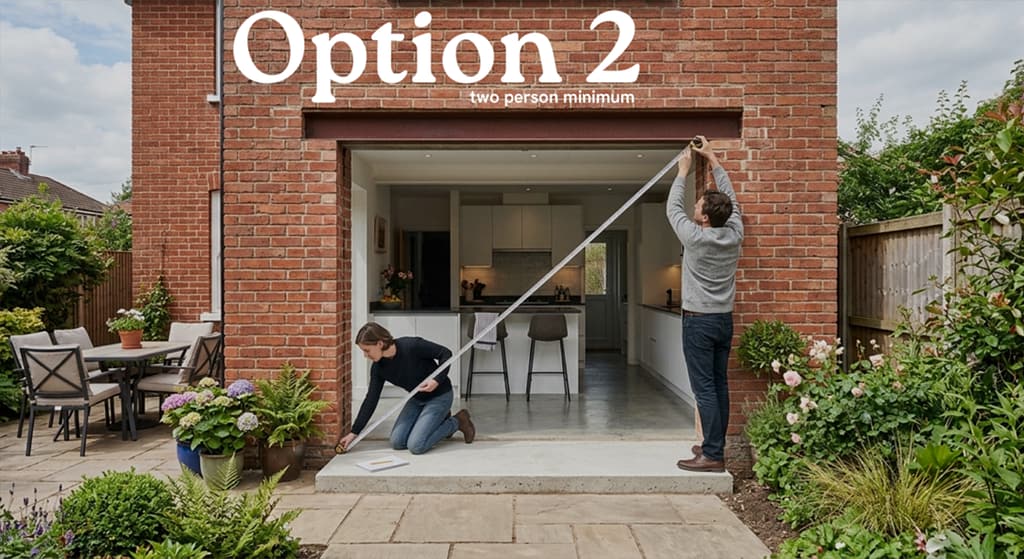 Measuring external doors