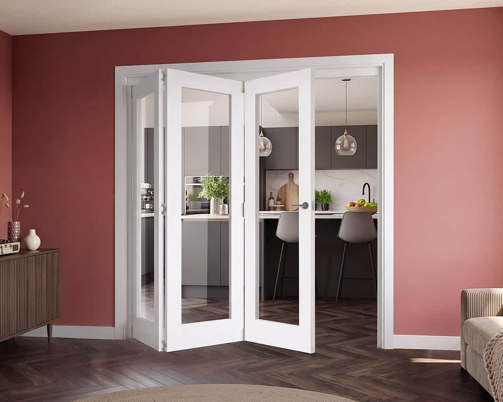 Vision White Primed Internal Bifolds 3 door 3+0
