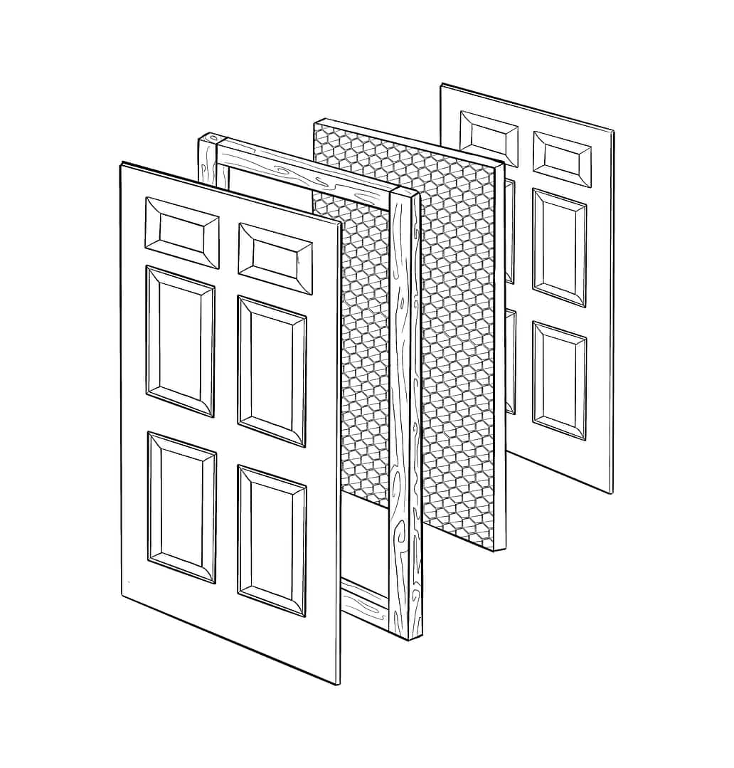 an image of a hollowcore door.