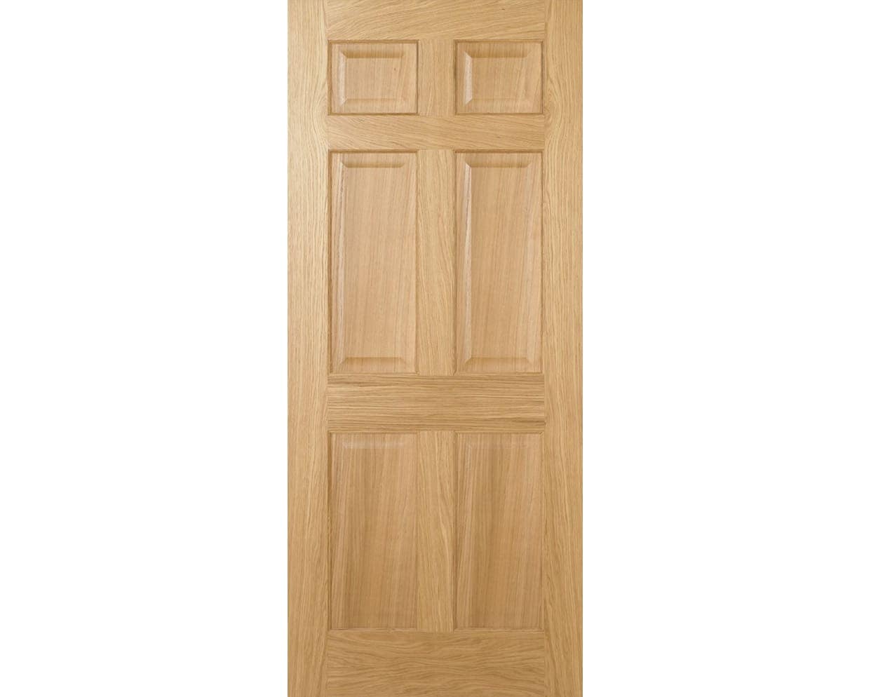 Regency 6 Panel Prefinished Oak Door Regency 6 Panel Prefinished Oak Door