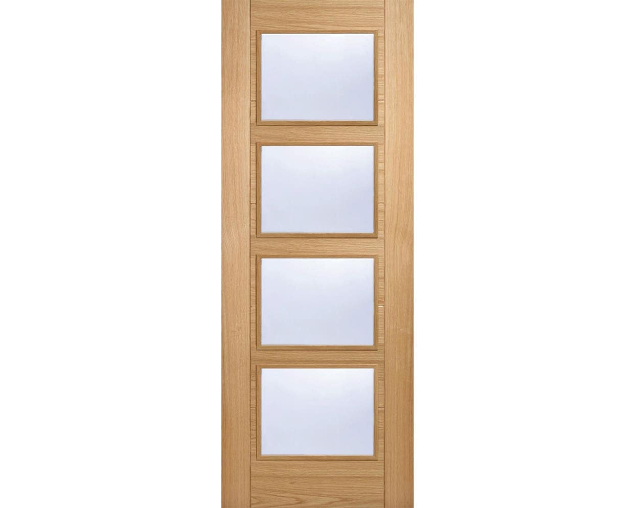 Vancouver Prefinished Oak 4 Light Door Vancouver Prefinished Oak 4 Light Door