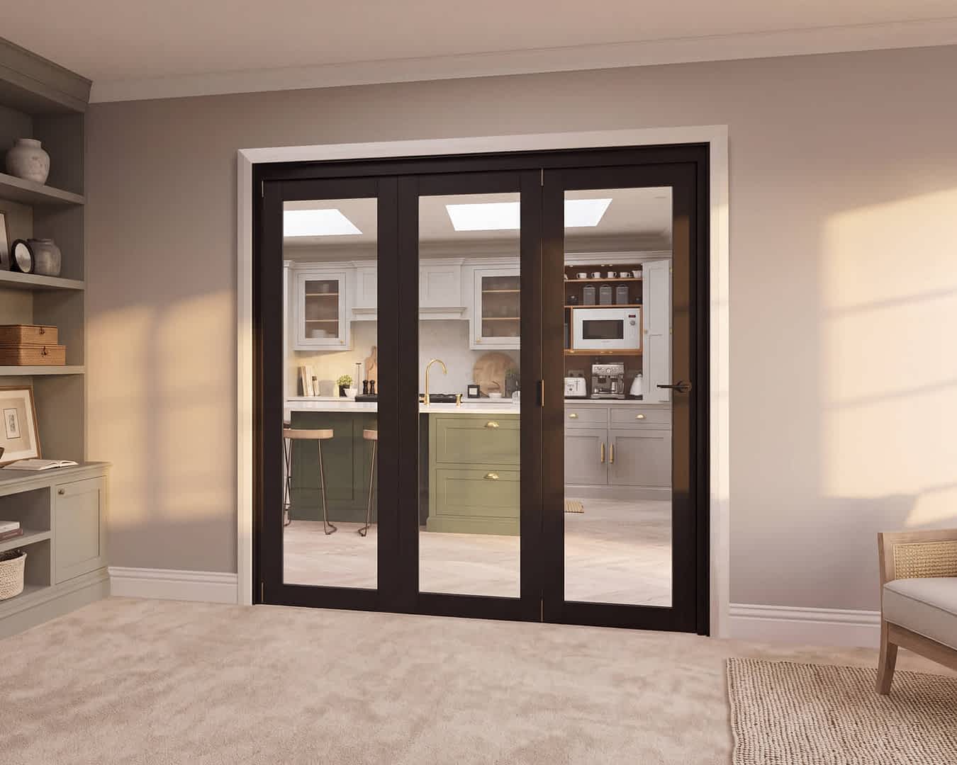 Vision Heritage 1 Light, 3 Door Internal Bifold Doors