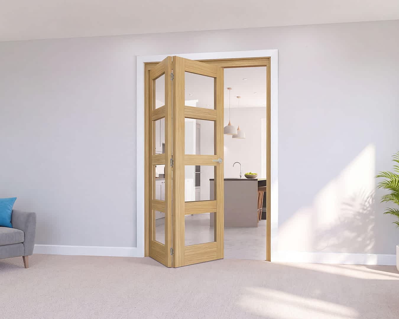 Affinity Fully Finished Oak 4 Light 2 door 2+0