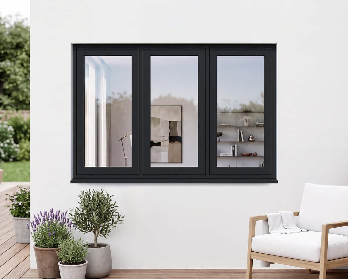 Revere Black Flush Casement Windows