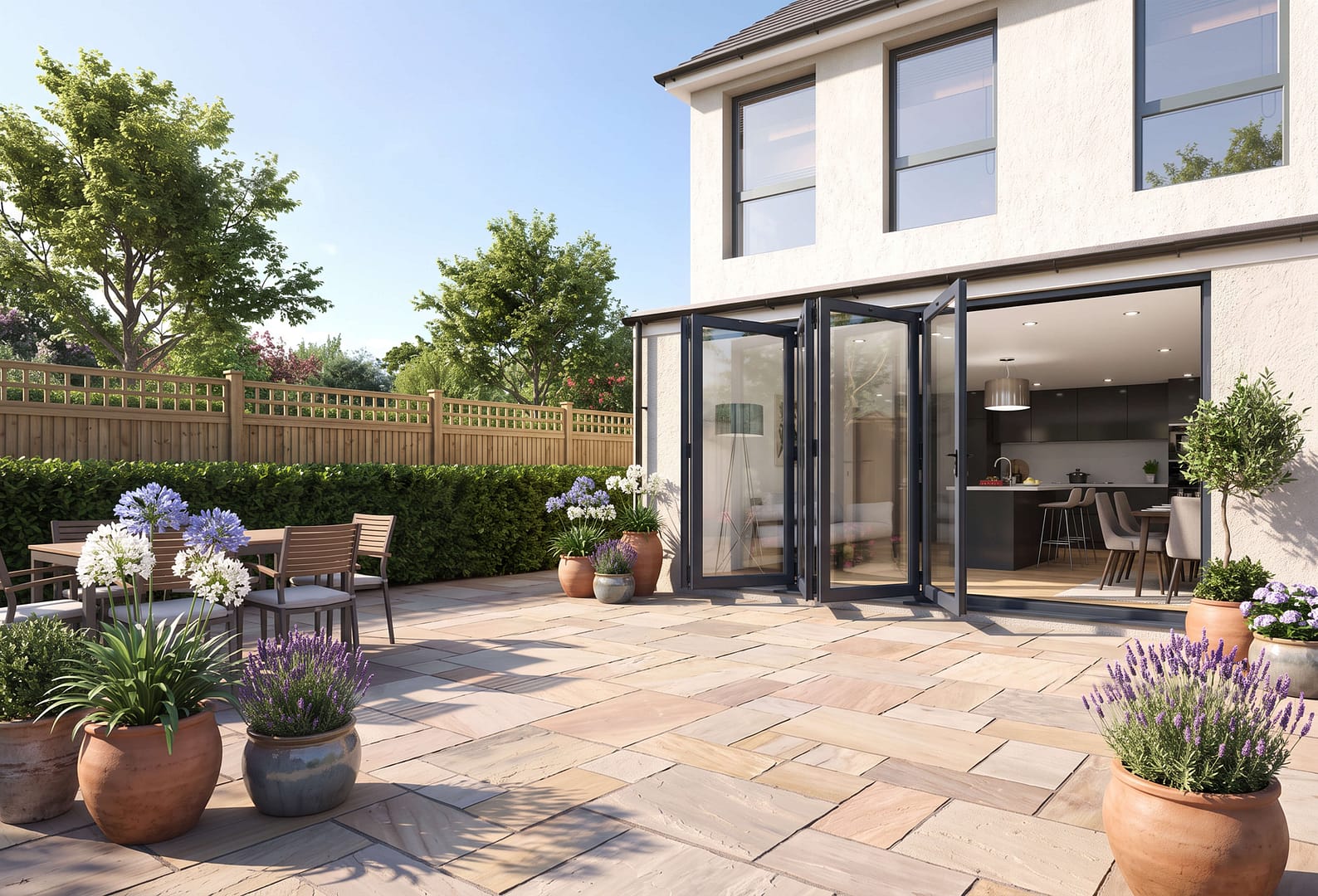 External bifold doors