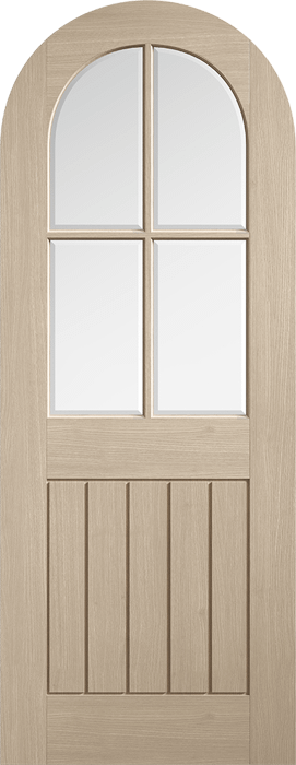 Blonde Oak Mexicano Arched Glazed Door Blonde Oak Mexicano Arched Glazed Door