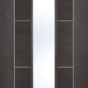 Dark Grey Laminated Vancouver Glazed Door