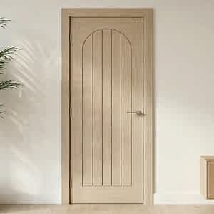 Blonde Oak Mexicano Arched Square Top Door