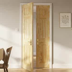 Clear Pine 3 Panel Door