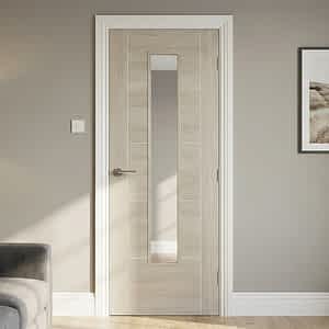 Light Grey Laminated Vancouver Glazed Door