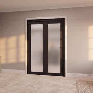 Vision Heritage 1 Light Frosted, 2 Door Internal Bifold Doors
