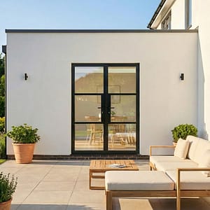 Black Heritage French Doors - 1500mm External Shot