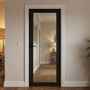 Heritage 1 Light Black Internal Door - Lifestyle Shot