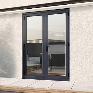 1500mm Revere Grey French - Closed