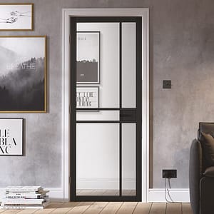 Black Greenwich Glazed Internal Door Lifestyle 2