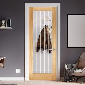 Mexicano Pre-Finished Oak Pattern 10 Glazed Door Lifestyle 2